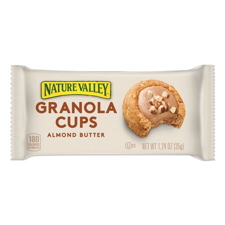 Nature Valley Granola Cups, Almond Butter, 1.24 oz Pack, 12PK GEM49134